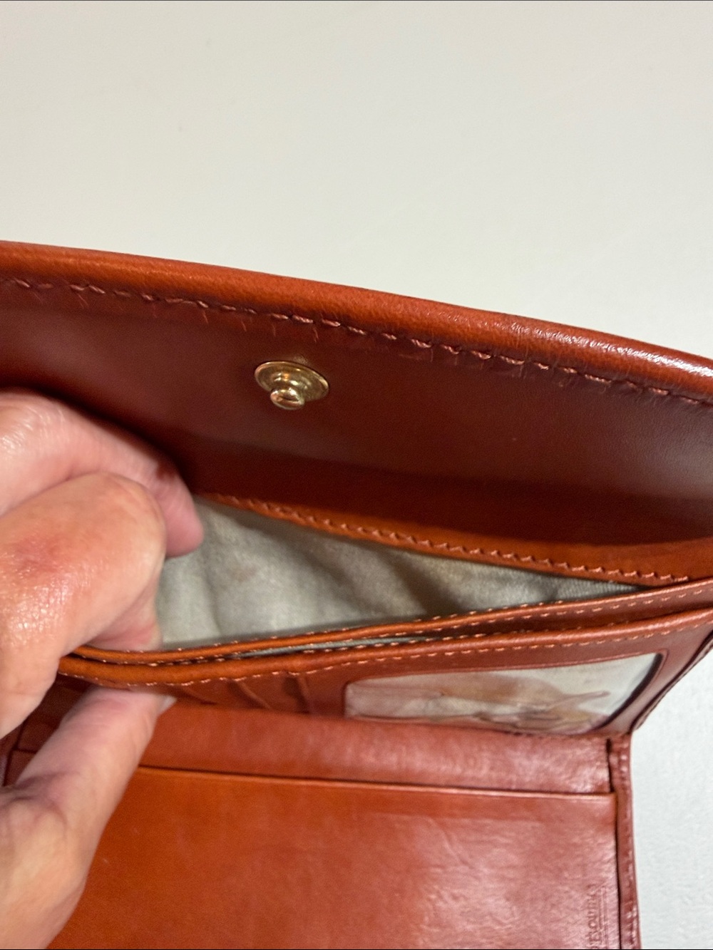 Dooney & Bourke Green and Brown Logo Continental Wallet - Picture 7 of 9